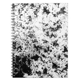 Abstrakte Wolkenbildung in Schwarz und Weiß Notizblock