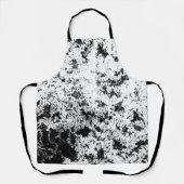 Abstrakte Wolkenbildung in Schwarz und Weiß Schürze (Vorderseite)