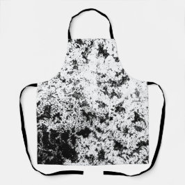 Abstrakte Wolkenbildung in Schwarz und Weiß Schürze