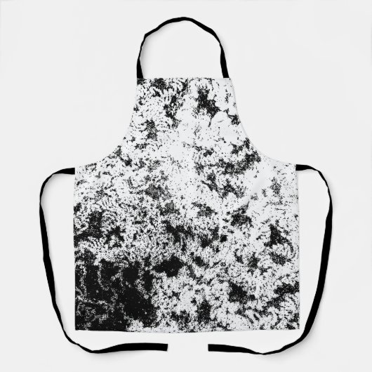 Abstrakte Wolkenbildung in Schwarz und Weiß Schürze (Vorderseite)