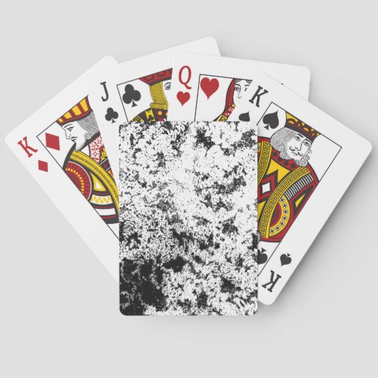 Abstrakte Wolkenbildung in Schwarz und Weiß Spielkarten (Rückseite)
