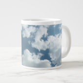 Abstrakte Wolkenhimmel-Fotografie Jumbo-Tasse (Vorderseite Rechts)