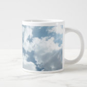 Abstrakte Wolkenhimmel-Fotografie Jumbo-Tasse (Rechts)