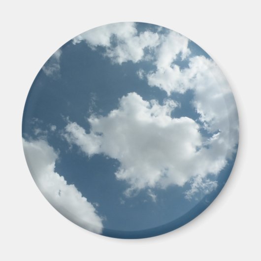 Abstrakte Wolkenhimmel-Fotografie Magnet (Vorne)