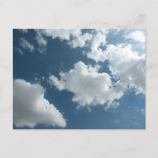Abstrakte Wolkenhimmel-Fotografie Postkarte (Vorderseite)