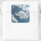 Abstrakte Wolkenhimmel-Fotografie Quadratischer Aufkleber (Tasche)