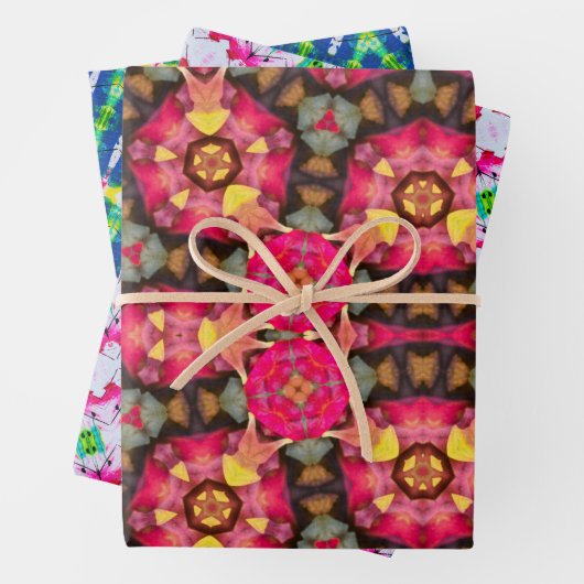 Abstrakte Wrapping Papers Geschenkpapier Set (Beispiel)