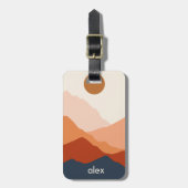 Abstrakte Wüste - Akryllische Gepäckmarke Gepäckanhänger (Vorderseite vertikal)