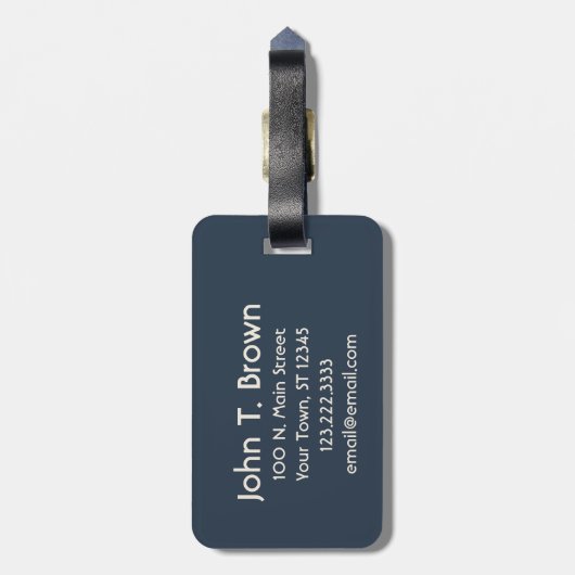 Abstrakte Wüste - Akryllische Gepäckmarke Gepäckanhänger (Rückseite vertikal)