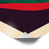 Abstrakte Wüste bei Sonnenuntergang Poster (Ecke)