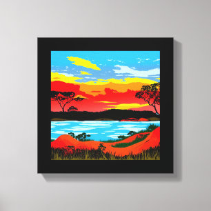 Abstrakte Wüste Hintergrund #5 Canvas Print Leinwanddruck