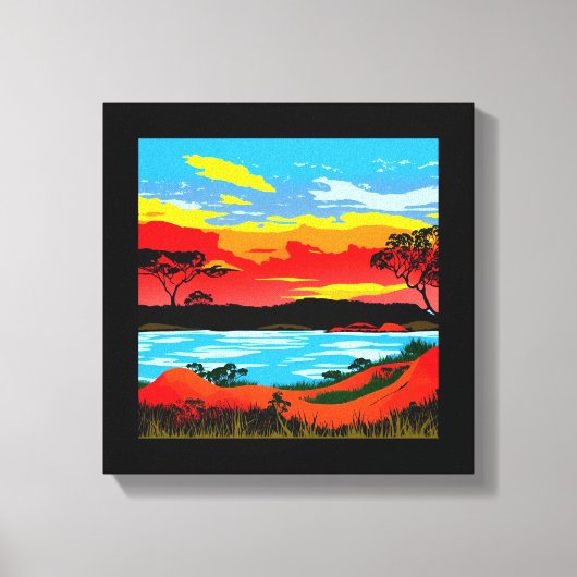 Abstrakte Wüste Hintergrund #5 Canvas Print Leinwanddruck (Vorderseite)