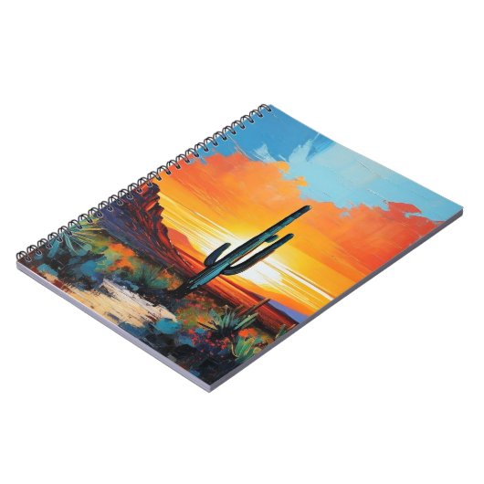 Abstrakte Wüste | Notebook-Journal Notizblock (Linke Seite)