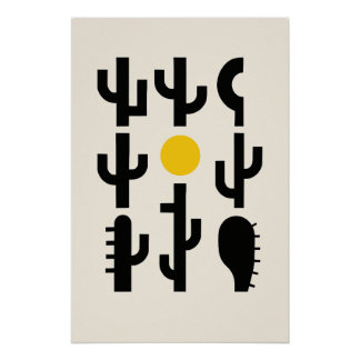 Abstrakte Wüste Poster