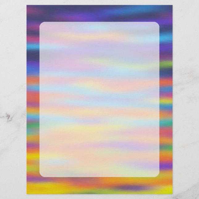 Abstrakte Wüste Sunset Sky Artwork (Vorderseite)