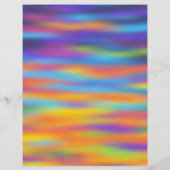 Abstrakte Wüste Sunset Sky Artwork Flyer (Hinten)