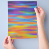 Abstrakte Wüste Sunset Sky Artwork Flyer (Hand)