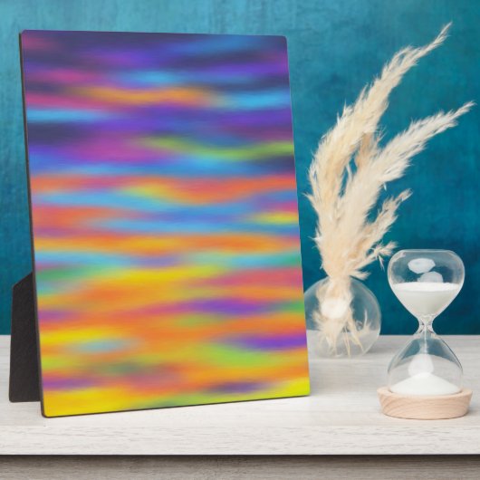 Abstrakte Wüste Sunset Sky Artwork Fotoplatte (Seite)