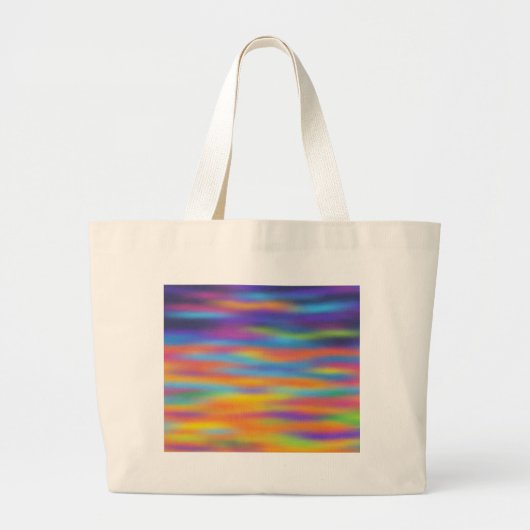 Abstrakte Wüste Sunset Sky Artwork Jumbo Stoffbeutel (Vorne)