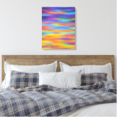 Abstrakte Wüste Sunset Sky Artwork Leinwanddruck (Insitu (Schlafzimmer))