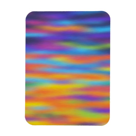 Abstrakte Wüste Sunset Sky Artwork Magnet (Vertikal)