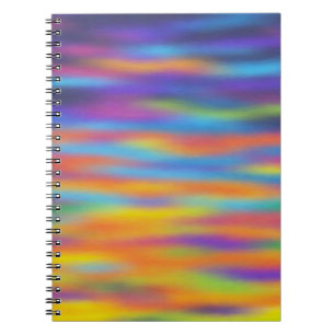 Abstrakte Wüste Sunset Sky Artwork Notizblock