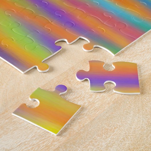 Abstrakte Wüste Sunset Sky Artwork Puzzle (Seite)