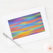 Abstrakte Wüste Sunset Sky Artwork Rechteckiger Aufkleber (Umschlag)