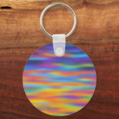 Abstrakte Wüste Sunset Sky Artwork Schlüsselanhänger (Vorderseite)