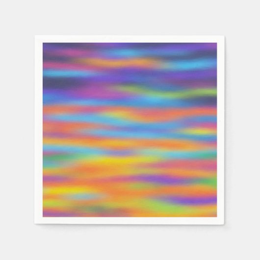 Abstrakte Wüste Sunset Sky Artwork Serviette (Vorderseite)