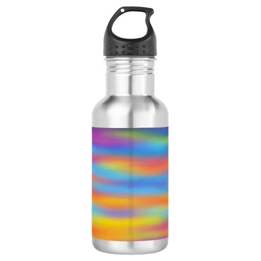Abstrakte Wüste Sunset Sky Edelstahlflasche (Vorderseite)