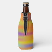 Abstrakte Wüste Sunset Sky Flaschenkühler (Flasche Rückseite)