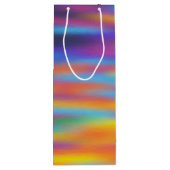 Abstrakte Wüste Sunset Sky Geschenktüte Für Weinflaschen (Rückseite)