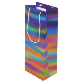 Abstrakte Wüste Sunset Sky Geschenktüte Für Weinflaschen (Vorderseite Schrägansicht)