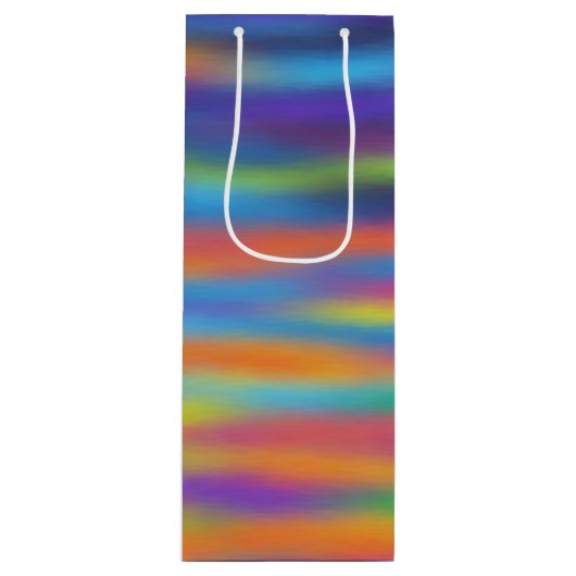 Abstrakte Wüste Sunset Sky Geschenktüte Für Weinflaschen (Vorderseite)