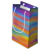 Abstrakte Wüste Sunset Sky Kleine Geschenktüte (Rückseite Schrägansicht)