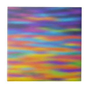 Abstrakte Wüsten-Sonnenuntergangs-Himmel-Kunst Fliese