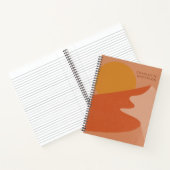 Abstrakte Wüstenberg-Illustration Personalisiert Notizblock (Innenseite)