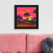 Abstrakte Wüstenlandschaft Art #6 Leinwanddruck (Insitu (Wohnzimmer))