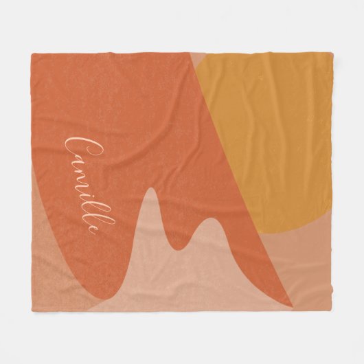 Abstrakte Wüstenlandschaft Personalisiert Fleecedecke (Vorderseite (Horizontal))