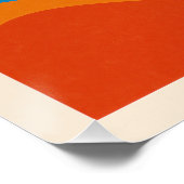 Abstrakte Wüstenlandschaft Poster (Ecke)