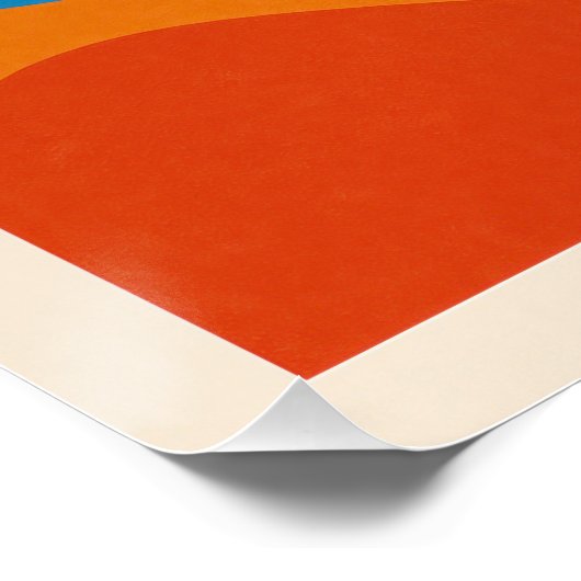 Abstrakte Wüstenlandschaft Poster (Ecke)