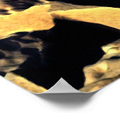 Abstrakte Wüstenlandschaft Poster (Ecke)