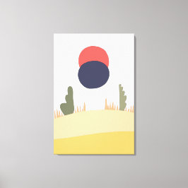 Abstrakte Wüstenmonde Leinwanddruck