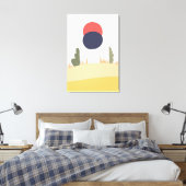 Abstrakte Wüstenmonde Leinwanddruck (Insitu (Schlafzimmer))