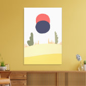 Abstrakte Wüstenmonde Leinwanddruck (Insitu (Wohnzimmer))