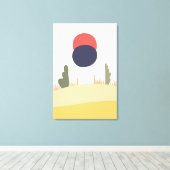 Abstrakte Wüstenmonde Leinwanddruck (Insitu (Holzboden))