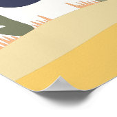 Abstrakte Wüstenmonde Poster (Ecke)