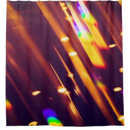 Abstrakte xmas Gold Glitzern oder Glitzer Lichter. Duschvorhang (Vorderseite)