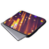 Abstrakte xmas Gold Glitzern oder Glitzer Lichter. Laptopschutzhülle (Vorne Knopf)
